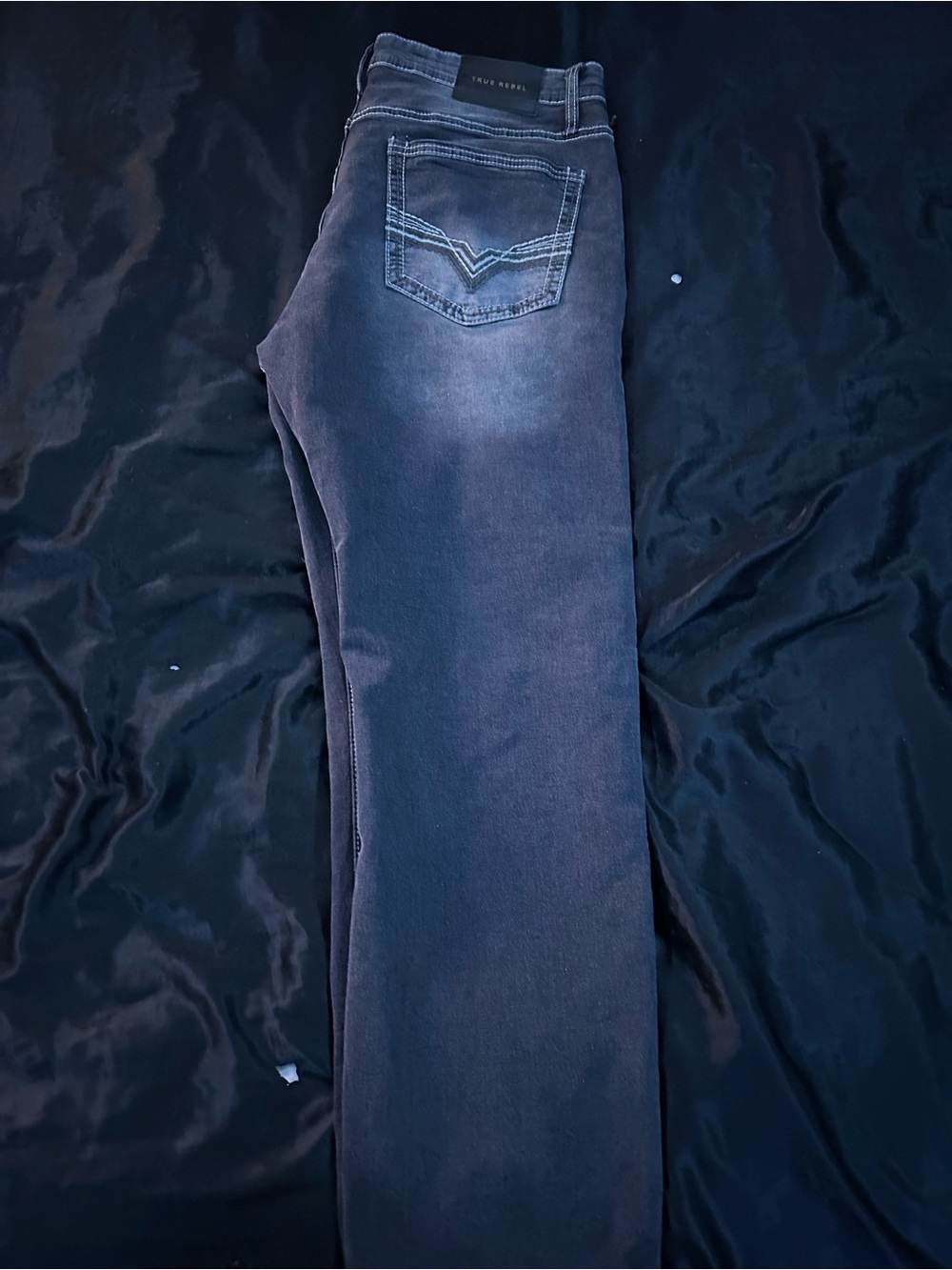 Slim Men's gray jeans charcoal